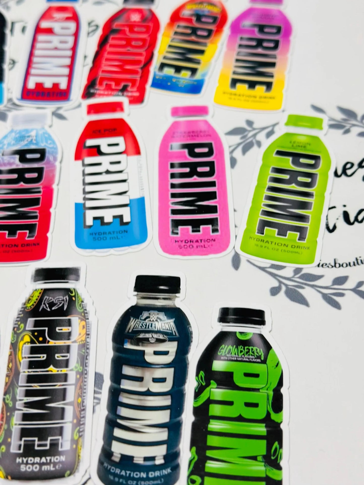 Limited Edition 30x PRIME Hydration Sticker Pack – All Flavors | Collectible Vinyl Stickers | Waterproof & Durable