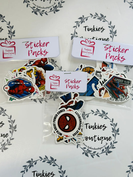 Superhero Web-Slinger Sticker Pack – Comic Style Vinyl Stickers