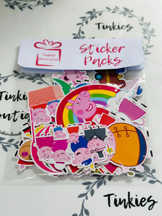 pig Themed Sticker Packs