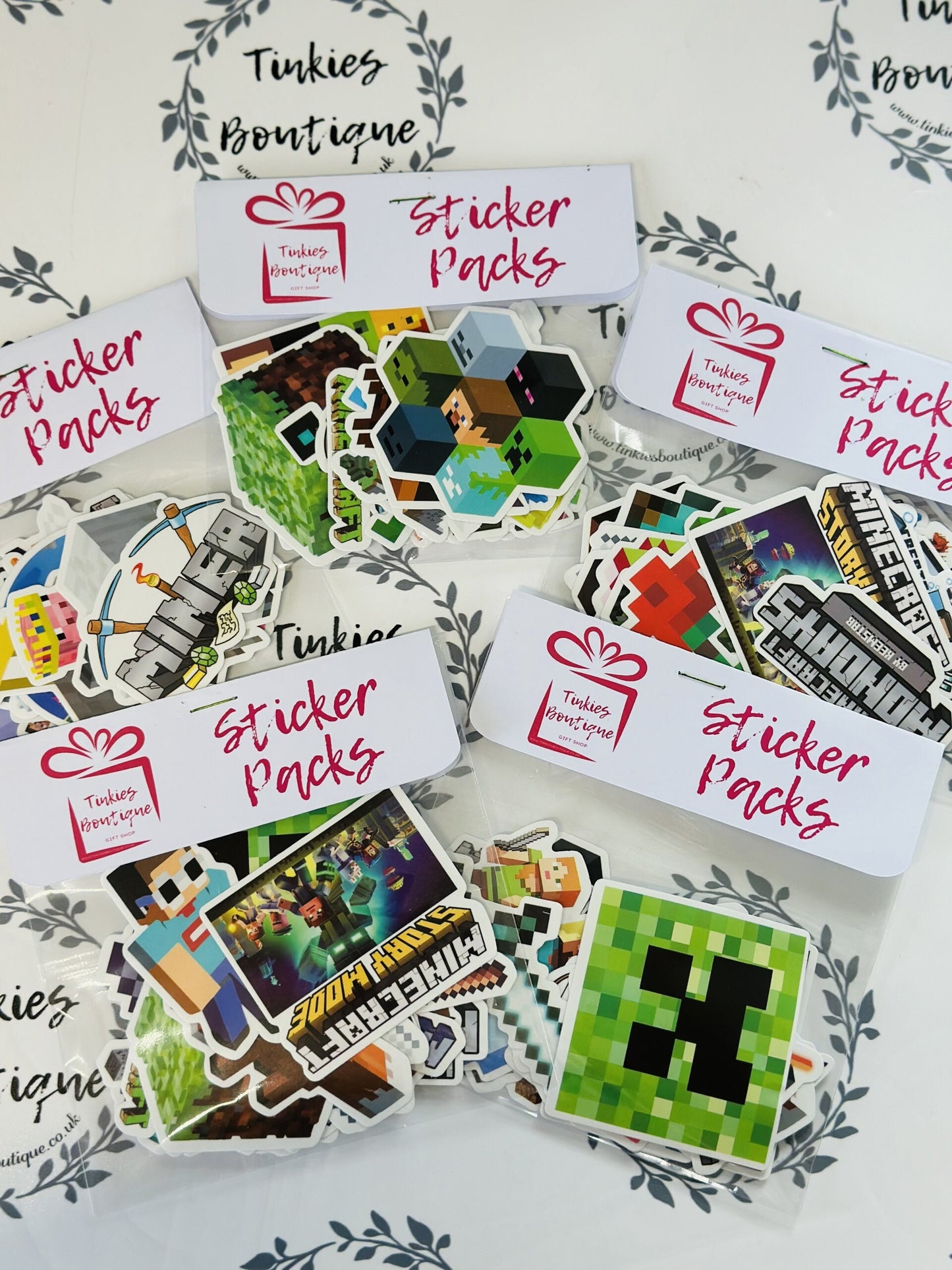 Minecraft Themed Sticker Packs