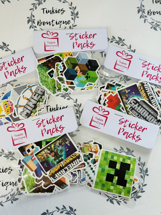 Minecraft Themed Sticker Packs