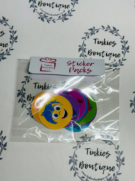 Disney Inside out Themed Sticker Packs
