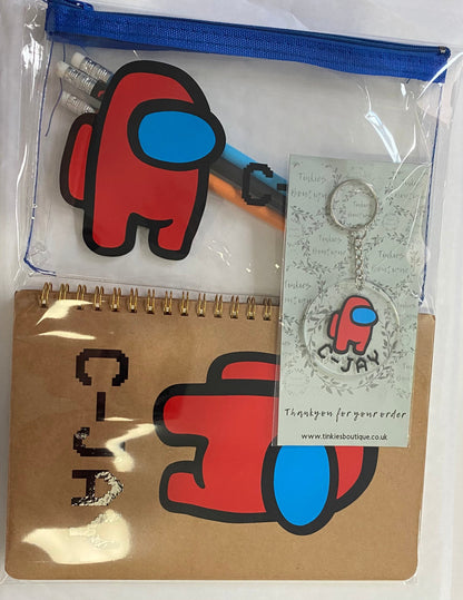 Among us Personalised stationary gift sets
