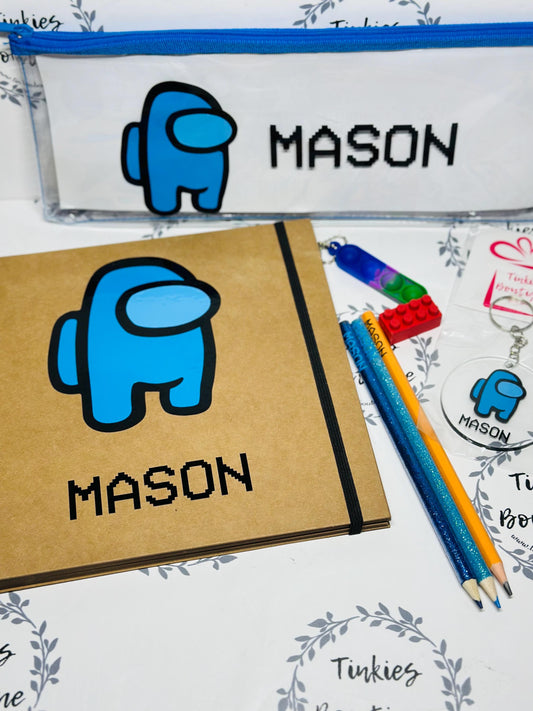 Among us Personalised stationary gift sets
