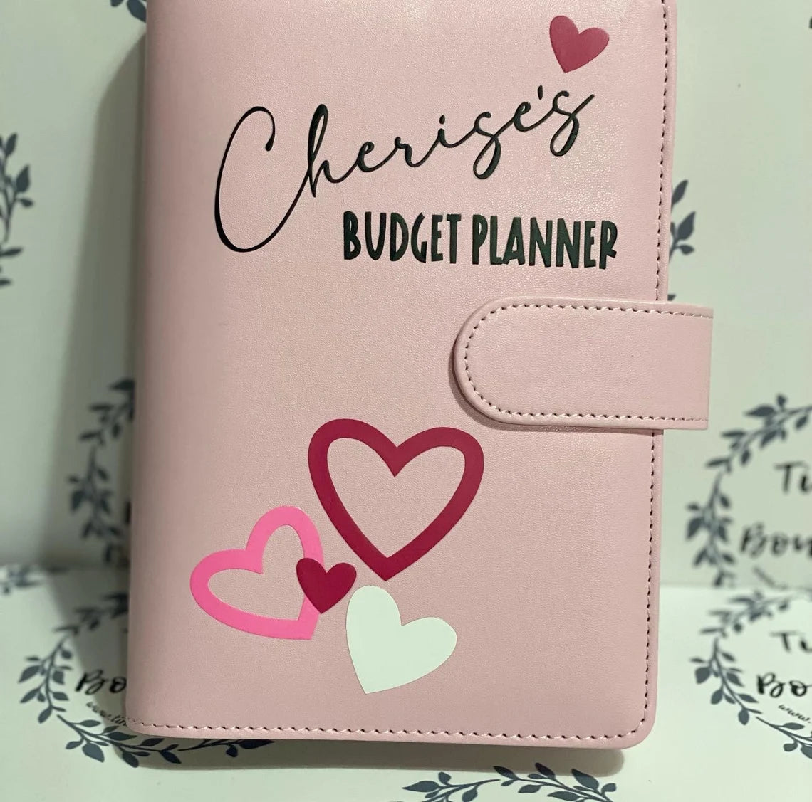 Personalised A6 Budget Organiser Folder Inc 6 Clear Wallets